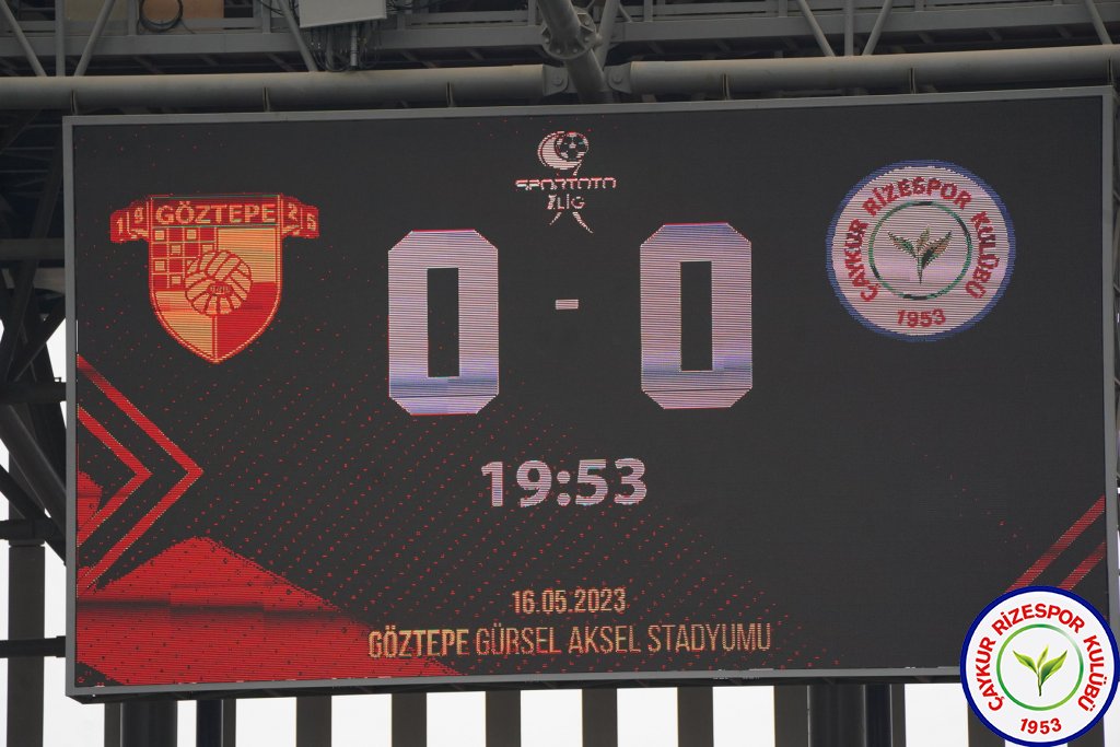 GÖZTEPE A.Ş. 3 - 3 ÇAYKUR RİZESPOR A.Ş. / Harika geri dönüş ve çok değerli bir puan