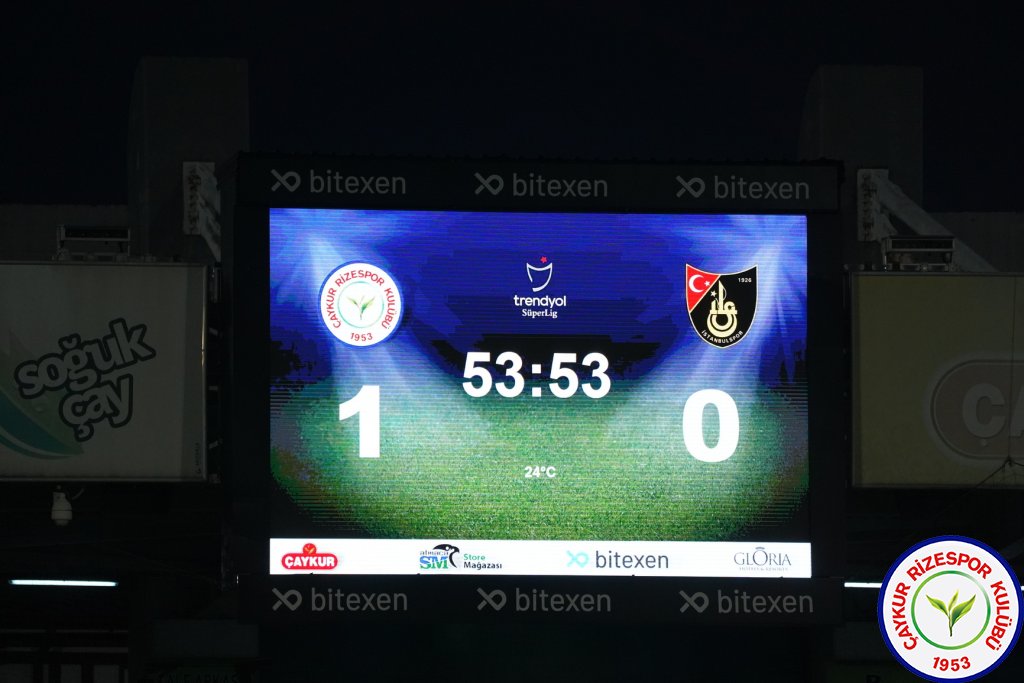 ÇAYKUR RİZESPOR A.Ş. 1-1 İSTANBULSPOR A.Ş.