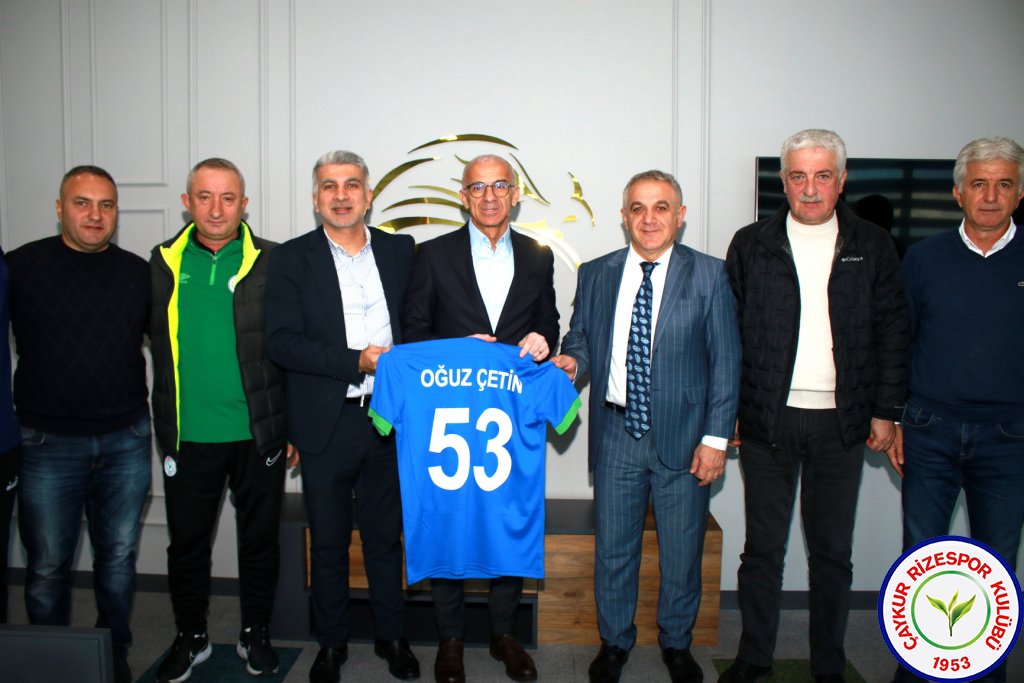 TFF FUTBOL GELİŞİM DİREKTÖRÜ OĞUZ ÇETİN, ÇAYKUR RİZESPOR KULÜBÜNÜ ZİYARET ETTİ