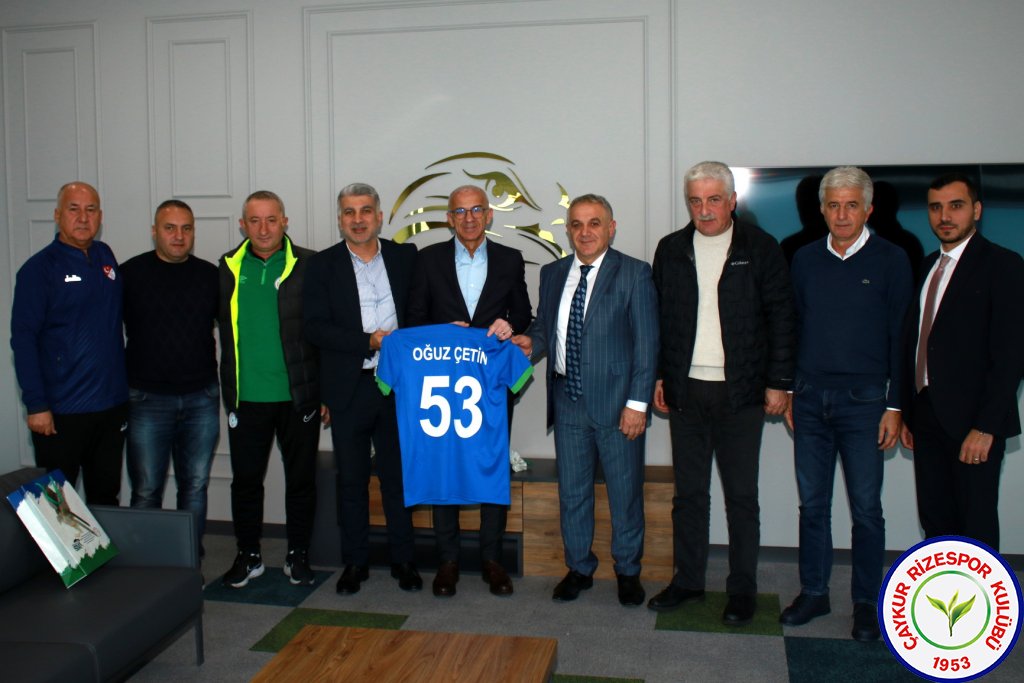 TFF FUTBOL GELİŞİM DİREKTÖRÜ OĞUZ ÇETİN, ÇAYKUR RİZESPOR KULÜBÜNÜ ZİYARET ETTİ