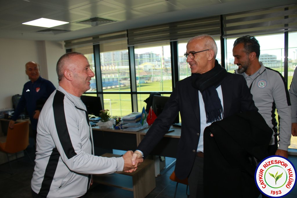 TFF FUTBOL GELİŞİM DİREKTÖRÜ OĞUZ ÇETİN, ÇAYKUR RİZESPOR KULÜBÜNÜ ZİYARET ETTİ