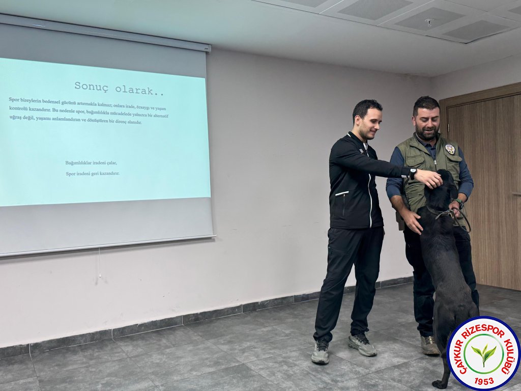 Kulübümüzden Bağımlılıkla Mücadelede Örnek Eğitim