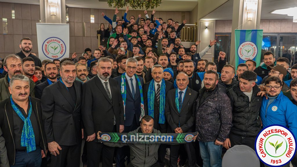 ÇAYKUR RİZESPOR’UMUZ RİZE’DE TEK YÜREK OLDU