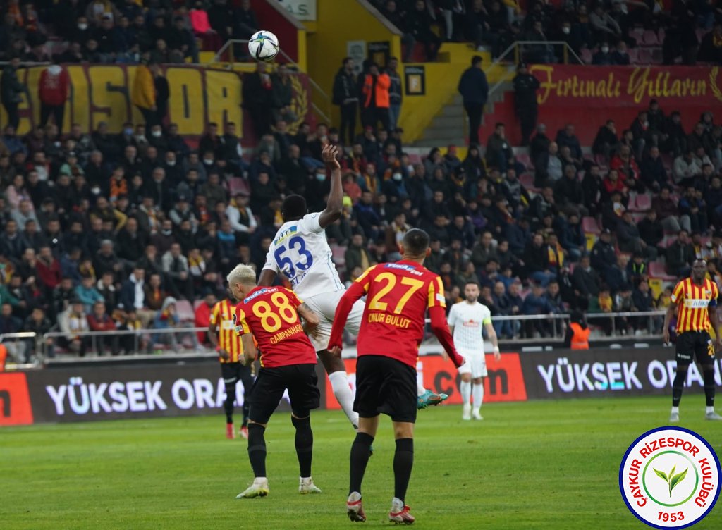 Yukatel Kayserispor 1:1 Çaykur Rizespor