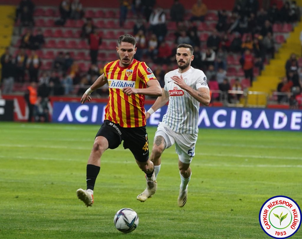 Yukatel Kayserispor 1:1 Çaykur Rizespor