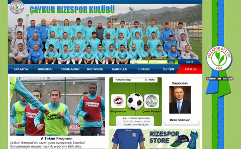 Çaykur Rizespor'un Web Sitesi Yenilendi