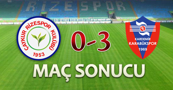 ÇAYKUR RİZESPOR 0 - 3 K.KARABÜKSPOR