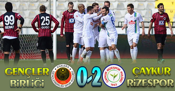 GENÇLERBİRLİĞİ 0-2 ÇAYKUR RİZESPOR