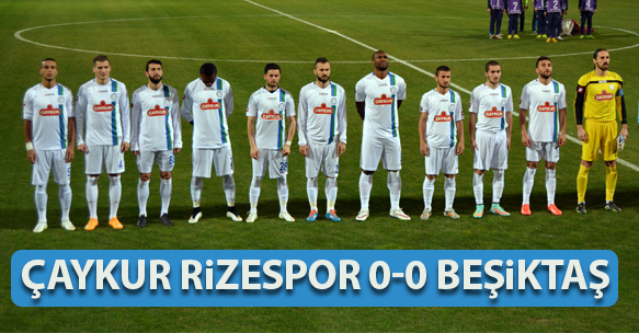 ÇAYKUR RİZESPOR 0-0 BEŞİKTAŞ