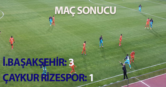BAŞAKŞEHİR 3-1 ÇAYKUR RİZESPOR