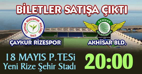 AKHİSAR BELEDİYESPOR MAÇI BİLETLERİ SATIŞA ÇIKTI