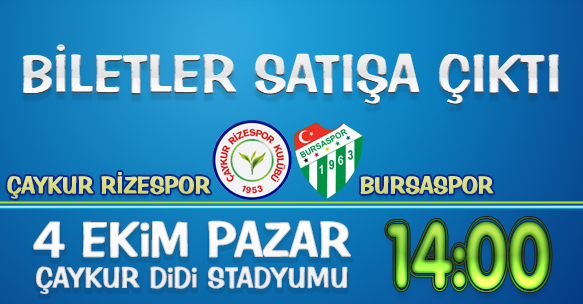 BURSASPOR MAÇI BİLETLERİ SATIŞA ÇIKTI