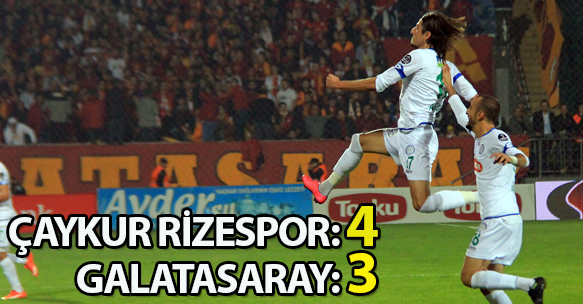 ÇAYKUR RİZESPOR 4-3 GALATASARAY