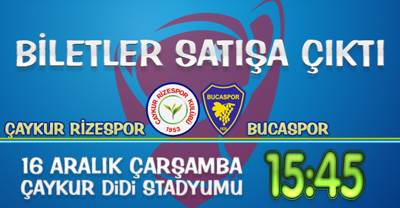 BUCASPOR KUPA MAÇI BİLETLERİ SATIŞA ÇIKTI