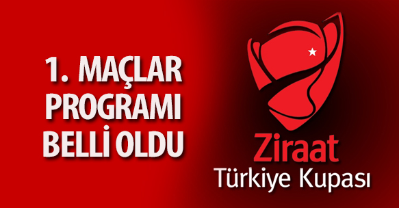 TÜRKİYE KUPASI'NDA PROGRAM AÇIKLANDI