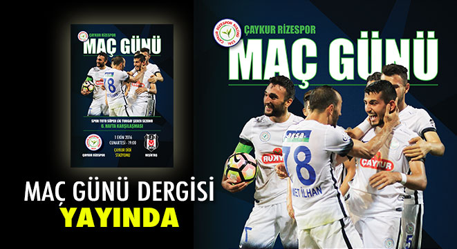 ÇAYKUR RİZESPOR BASIN BÜLTENİ (01 EKİM 2016) -maç günü dergisi yayında