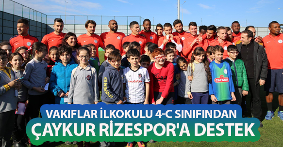 VAKIFLAR İLKOKULU 4-C SINIFINDAN ÇAYKUR RİZESPOR'A DESTEK