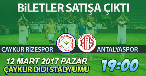 ANTALYASPOR MAÇI BİLETLERİ SATIŞA ÇIKTI