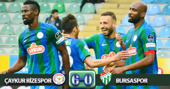 ÇAYKUR RİZESPOR 6-0 BURSASPOR