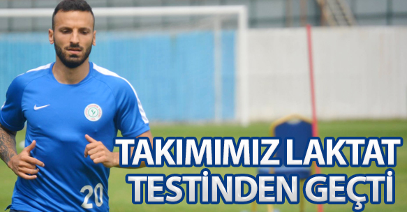 TAKIMIMIZ LAKTAT TESTİNDEN GEÇTİ
