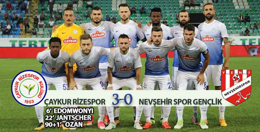 ÇAYKUR RİZESPOR 3-0 NEVŞEHİR SPOR GENÇLİK