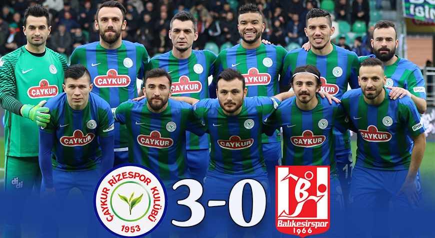 ÇAYKUR RİZESPOR 3-0 BALIKESİRSPOR BALTOK