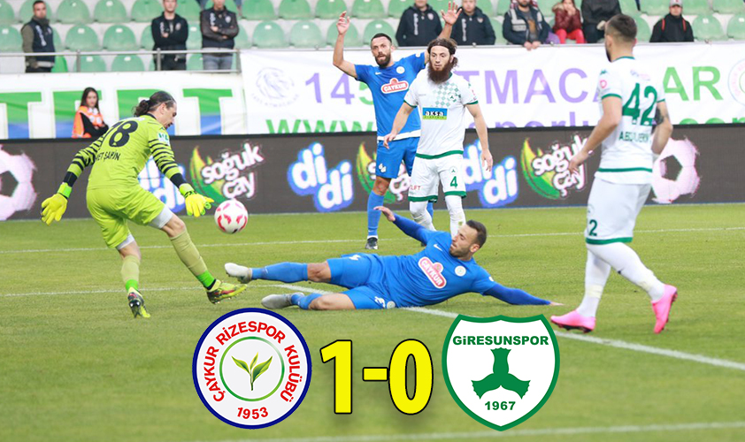 ÇAYKUR RİZESPOR 1 -0 A.Ç. GİRESUNSPOR