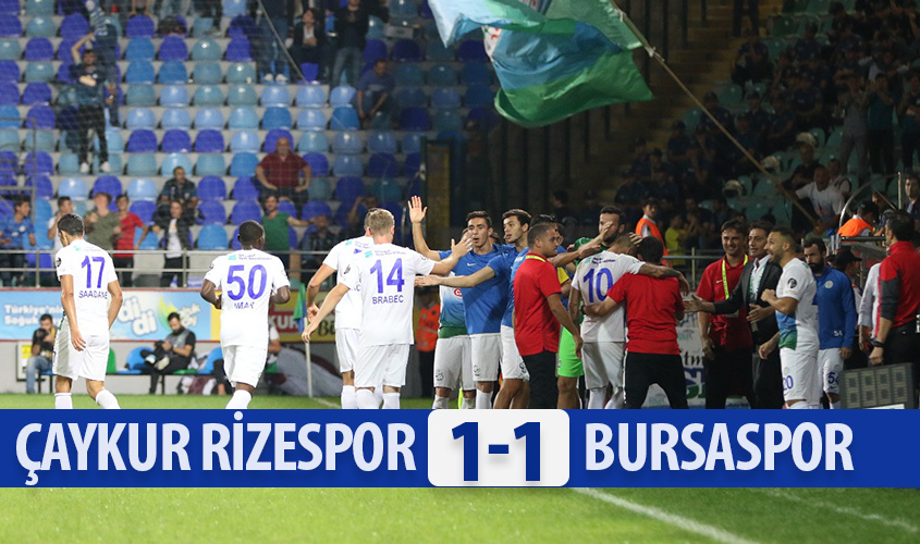 ÇAYKUR RİZESPOR 1-1 BURSASPOR