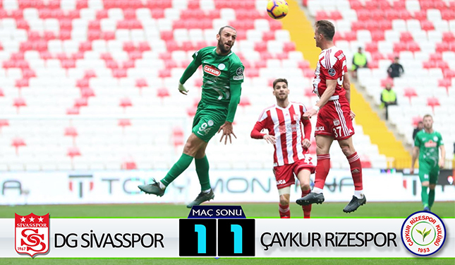 DG SİVASSPOR 1-1 ÇAYKUR RİZESPOR