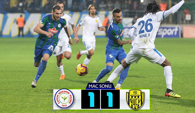 ÇAYKUR RİZESPOR 1-1 MKE ANKARAGÜCÜ