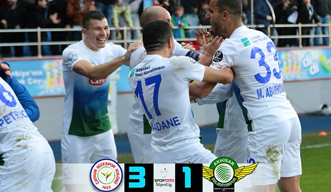 ÇAYKUR RİZESPOR 3-1 AKHİSARSPOR