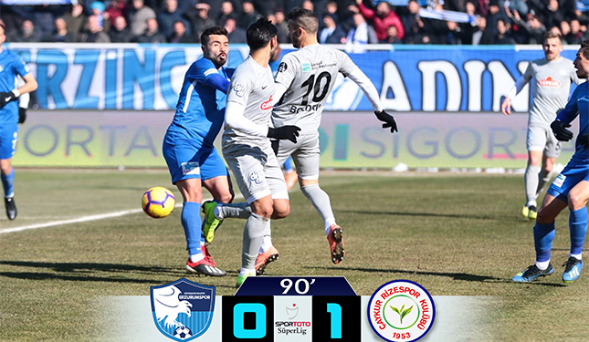 BB ERZURUMSPOR 0-1 ÇAYKUR RİZESPOR