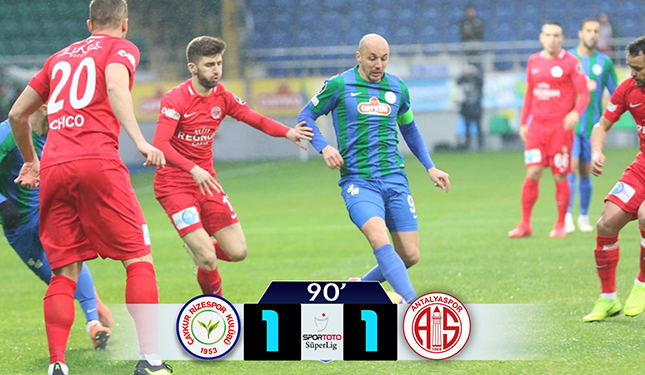 ÇAYKUR RİZESPOR 1-1 ANTALYASPOR