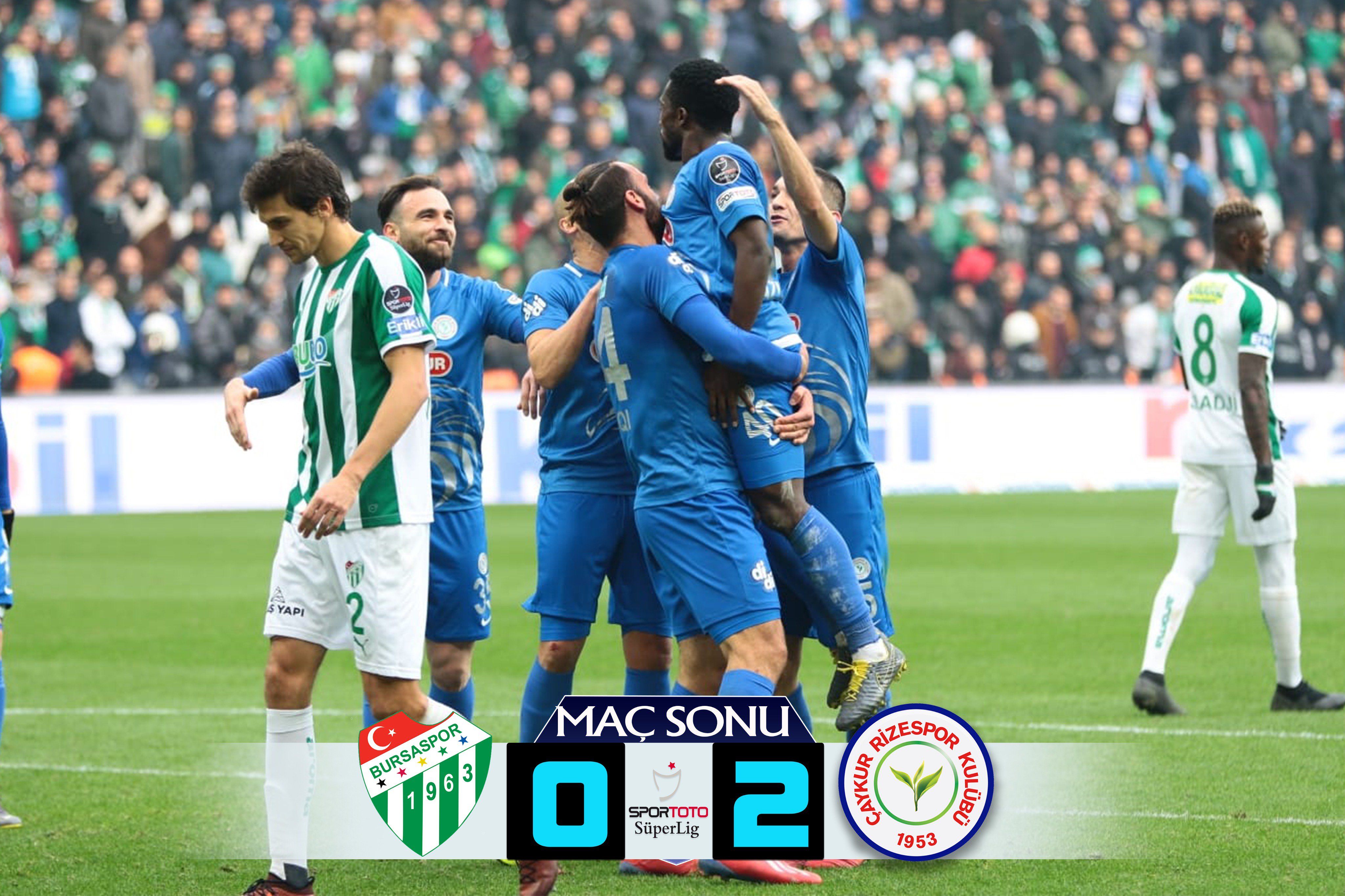 BURSASPOR 0-2 ÇAYKUR RİZESPOR