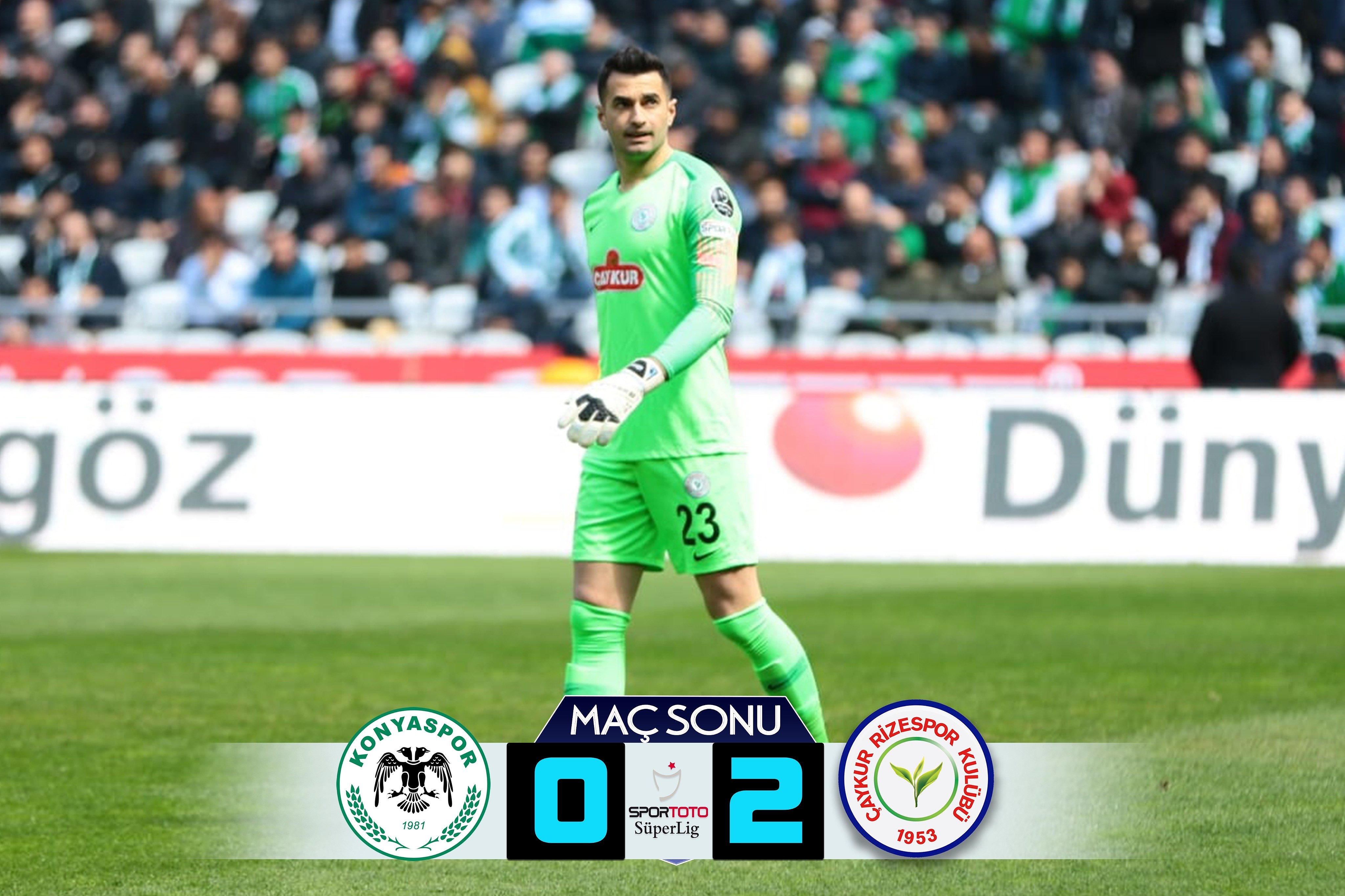 A. KONYASPOR 0-2 ÇAYKUR RİZESPOR