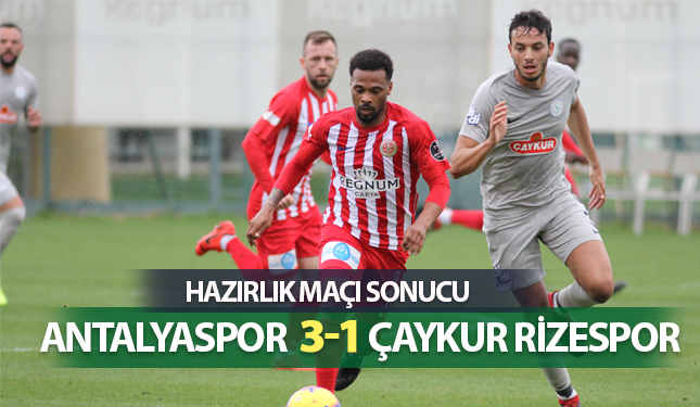 ANTALYASPOR 3-1 ÇAYKUR RİZESPOR