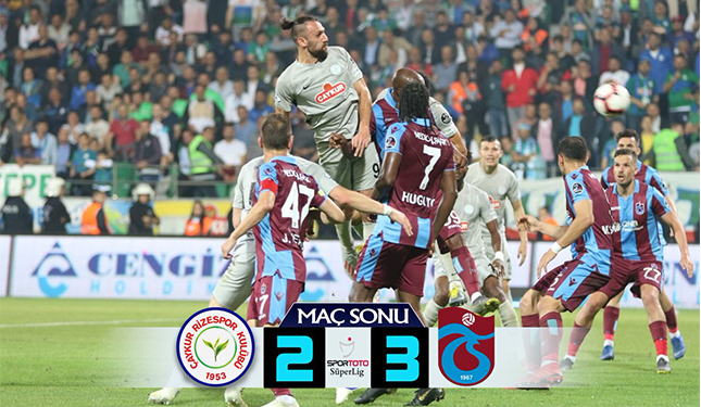 ÇAYKUR RİZESPOR 2-3 TRABZONSPOR