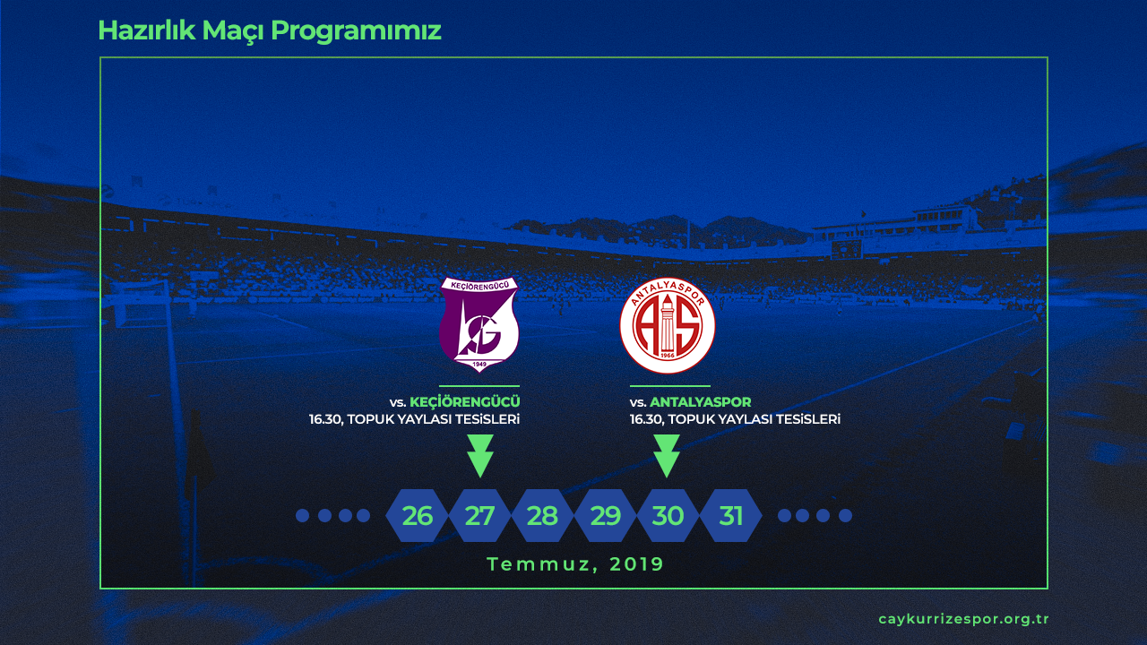 BOLU KAMPI | HAZIRLIK MÜSABAKASI PROGRAMIMIZ