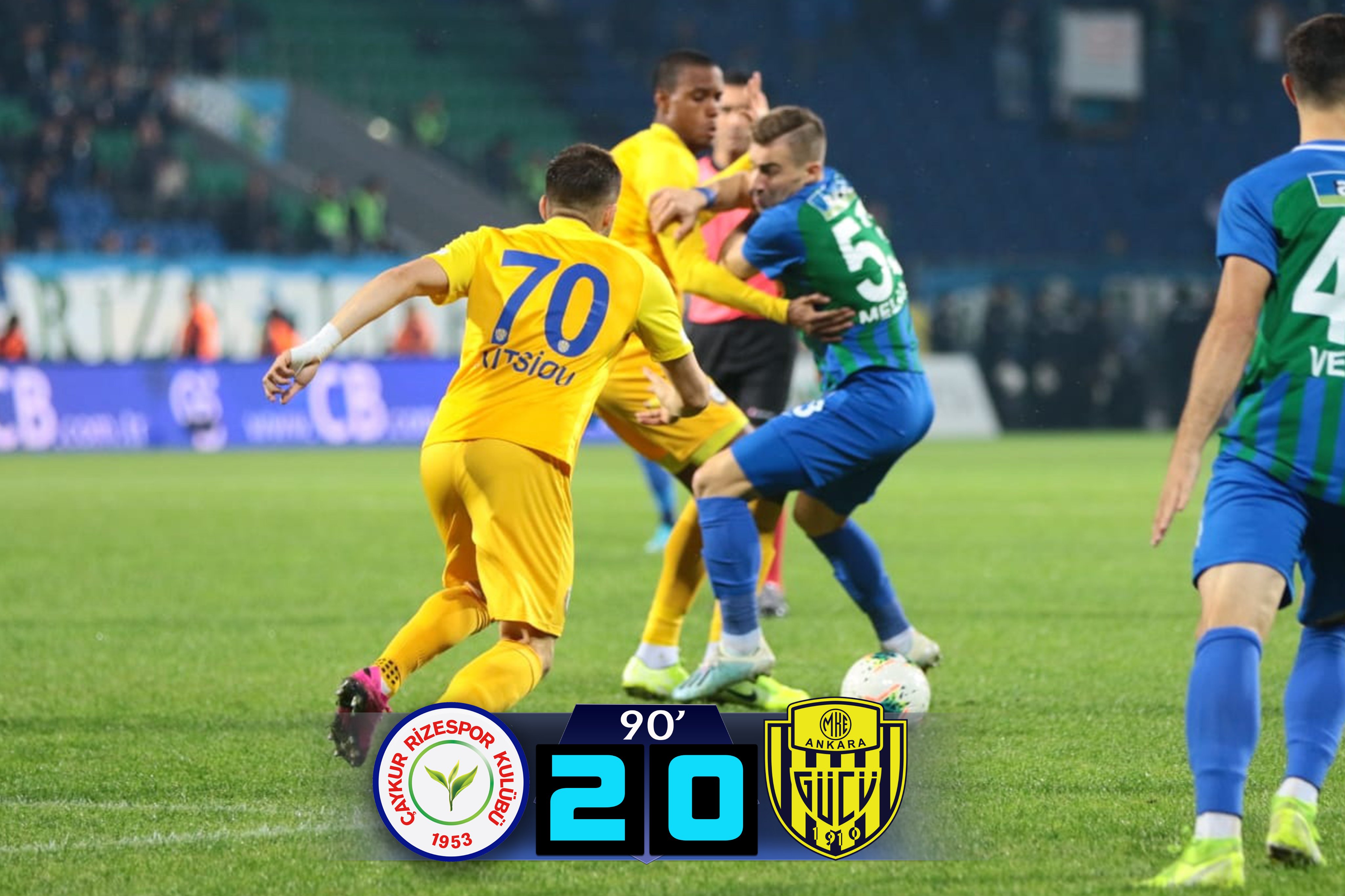 ÇAYKUR RİZESPOR 2-0 MKE ANKARAGÜCÜ