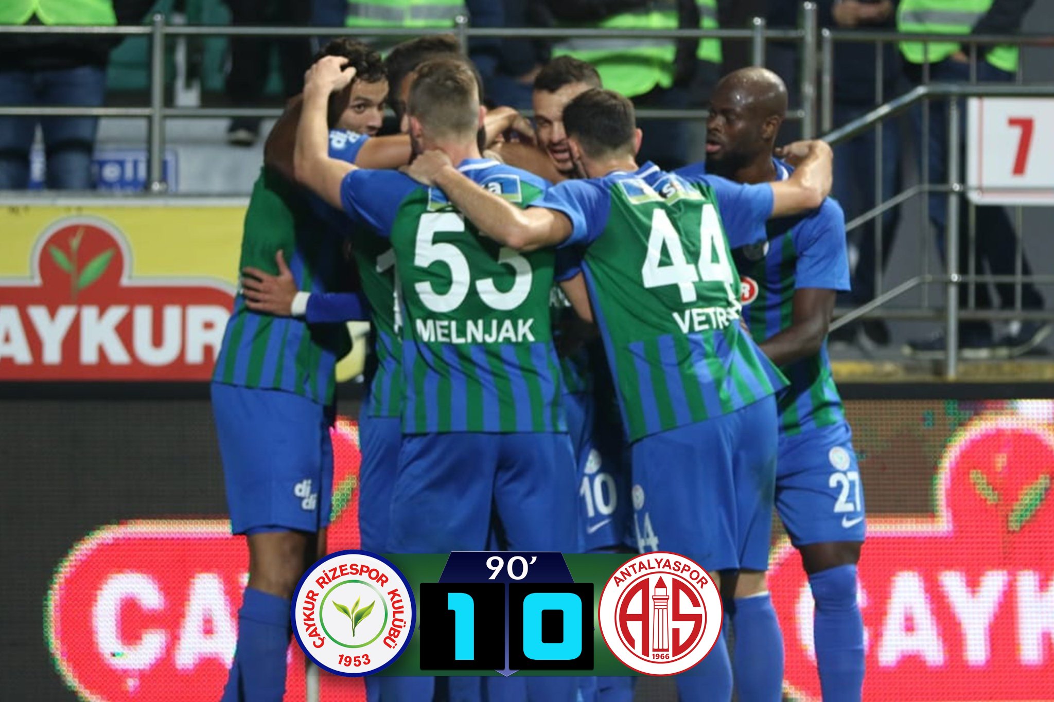 ÇAYKUR RİZESPOR 1-0 ANTALYASPOR