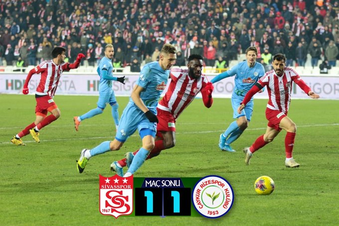 DG SİVASSPOR 1-1 ÇAYKUR RİZESPOR