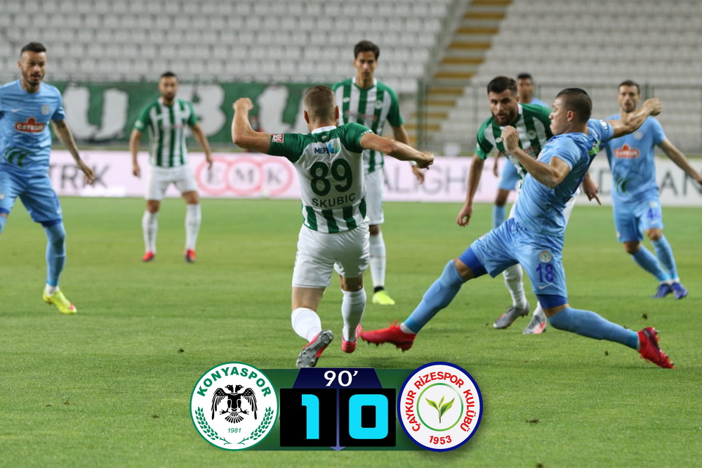 İttifak Holding Konyaspor 1-0 Çaykur Rizespor