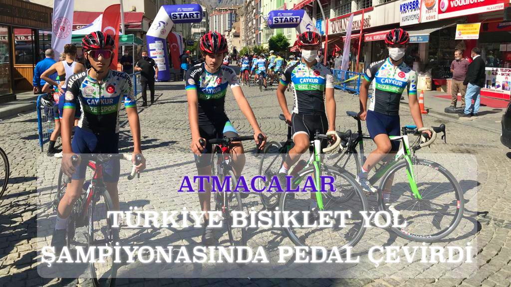 ATMACALAR TÜRKİYE ŞAMPİYONASINDA PEDAL ÇEVİRDİ