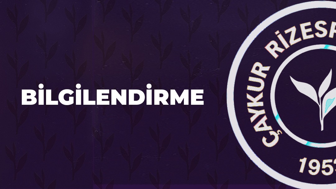 Bilgilendirme | Takımımızda Covid-19 PCR test sonuçlarının tamamı negatif