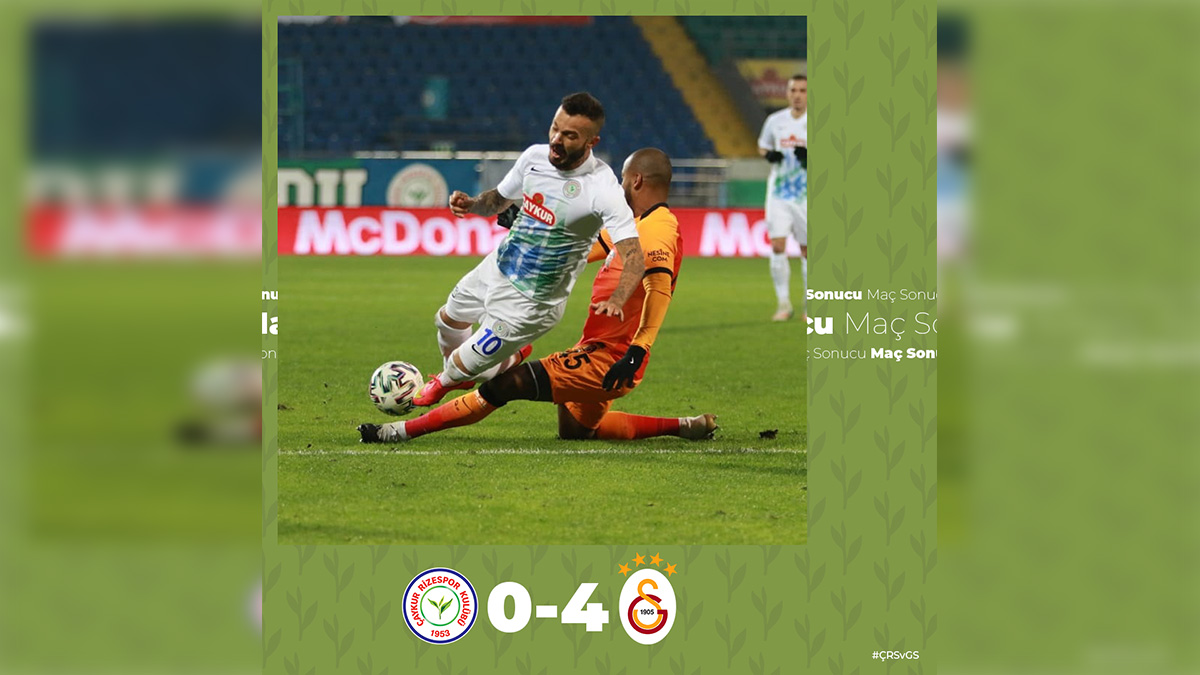 Çaykur Rizespor 0-4 Galatasaray