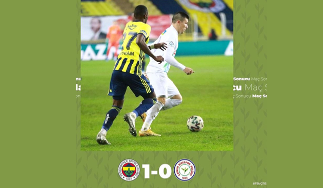 FENERBAHÇE 1-0 ÇAYKUR RİZESPOR