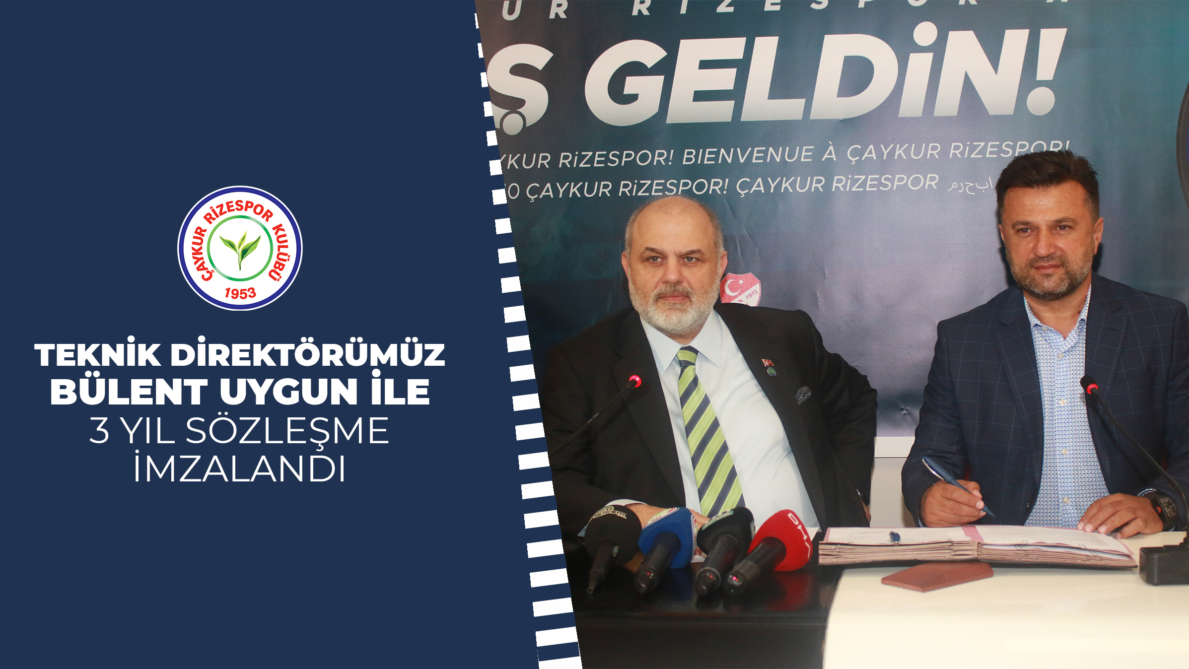 BİLGİLENDİRME| Teknik Direktörümüz Bülent Uygun İle 3 Yıl Sözleşme İmzalandı