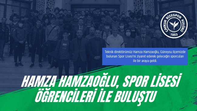 Hamzaoğlu, Spor Lisesi Öğrencileri İle Buluştu