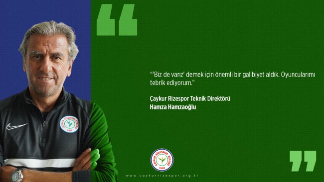 Teknik Direktörümüz Hamza Hamzaoğlu'ndan Maç Sonu Açıklaması