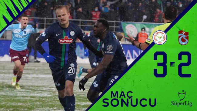Çaykur Rizespor 3:2 Trabzonspor